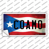 Coamo Puerto Rico Flag Novelty Sticker Decal Small