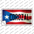 Corozal Puerto Rico Flag Novelty Sticker Decal Small