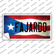 Fajardo Puerto Rico Flag Novelty Sticker Decal Small