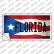 Florida Puerto Rico Flag Novelty Sticker Decal Small