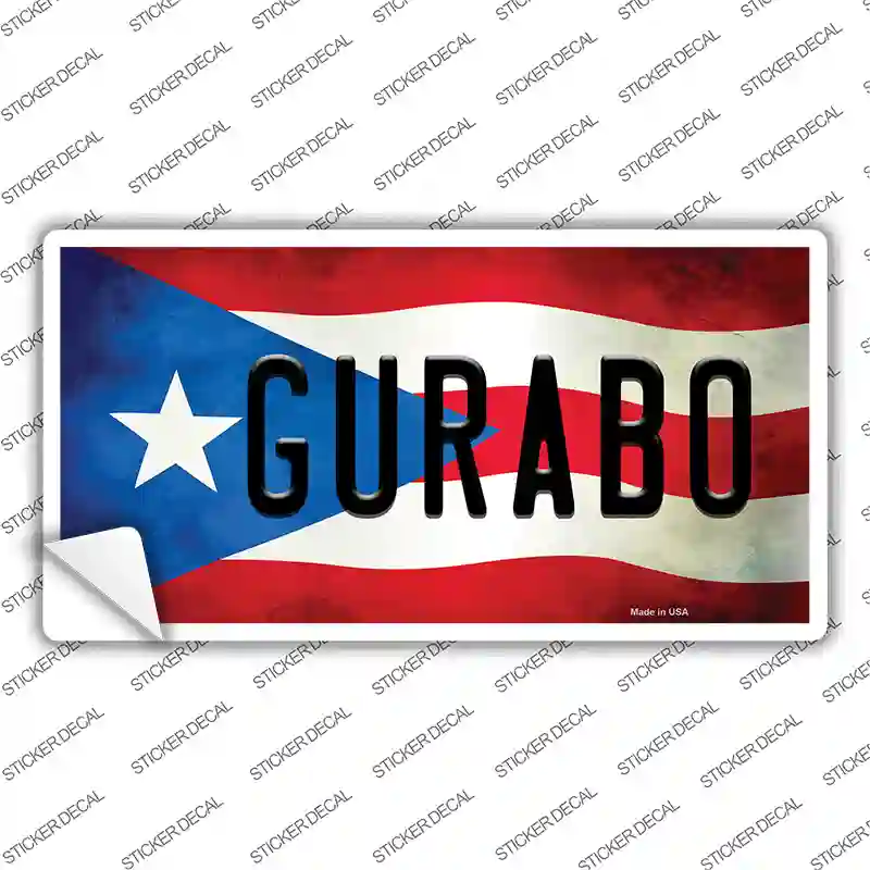 Gurabo Puerto Rico Flag Novelty Sticker Decal Small