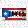 Juncos Puerto Rico Flag Novelty Sticker Decal Small