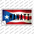 Manati Puerto Rico Flag Novelty Sticker Decal Small