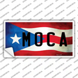 Moca Puerto Rico Flag Novelty Sticker Decal Small