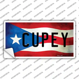 Cupey Puerto Rico Flag Novelty Sticker Decal Small