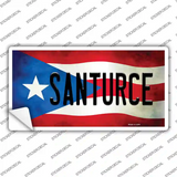 Santurce Puerto Rico Flag Novelty Sticker Decal Small