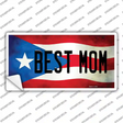 Best Mom Puerto Rico Flag Novelty Sticker Decal Small