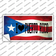 I Love Puerto Rico Flag Novelty Sticker Decal Small