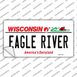 Eagle River Wisconsin Novelty Sticker Decal Small