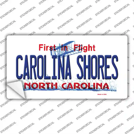 Carolina Shores North Carolina Novelty Sticker Decal Small