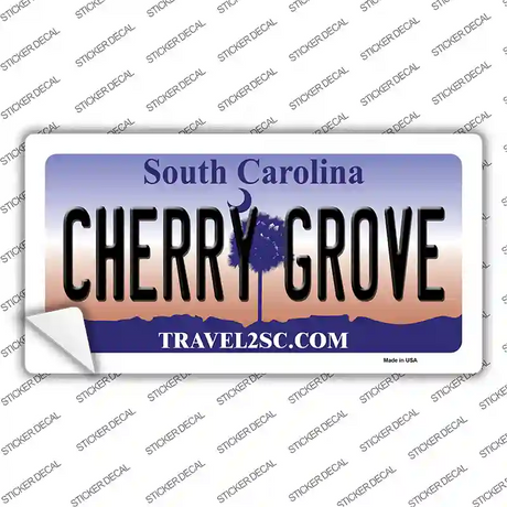 Cherry Grove South Carolina Novelty Sticker Decal Small