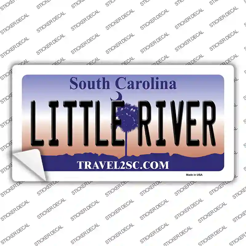 Little River South Carolina Novelty Sticker Decal Small