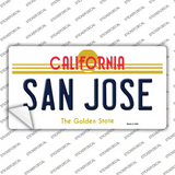 San Jose California Novelty Sticker Decal Small