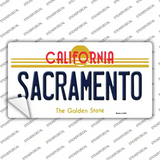 Sacramento California Novelty Sticker Decal Small