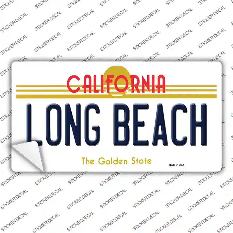 Long Beach California Novelty Sticker Decal Small