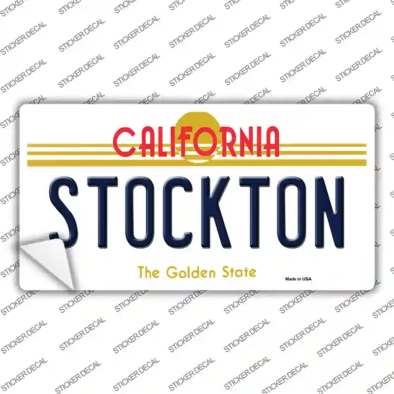 Stockton California Novelty Sticker Decal Small