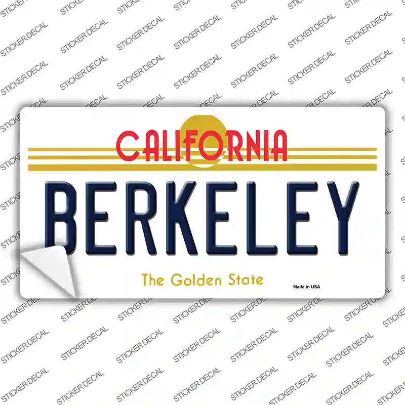 Berkeley California Novelty Sticker Decal Small