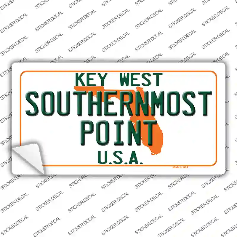 Key West Southernmost Point Novelty Sticker Decal Small