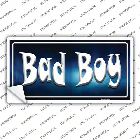 Bad Boy Blue Novelty Sticker Decal
