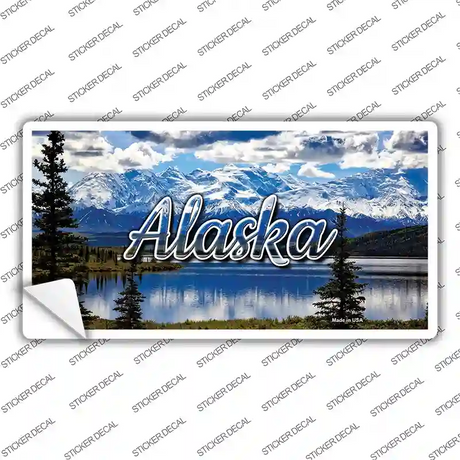 Alaska Snowy Mountains State Novelty Sticker Decal Small