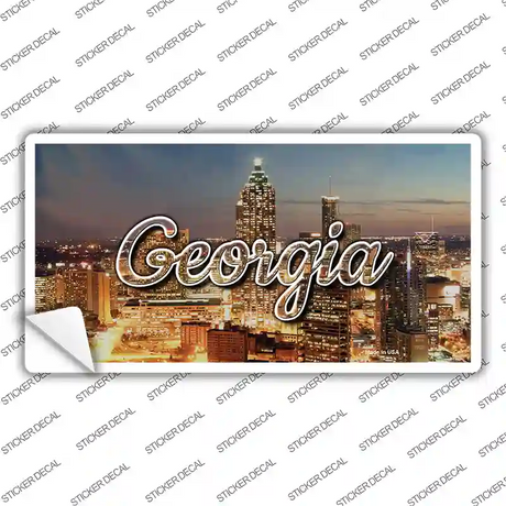 Georgia City Lights State Novelty Sticker Decal Small