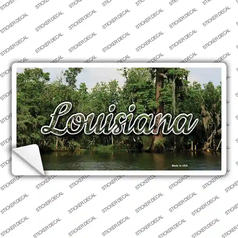 Louisiana Swamp State Novelty Sticker Decal Small