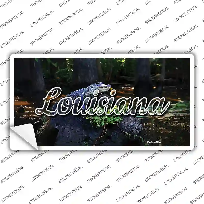 Louisiana Alligator Swamp State Novelty Sticker Decal Small