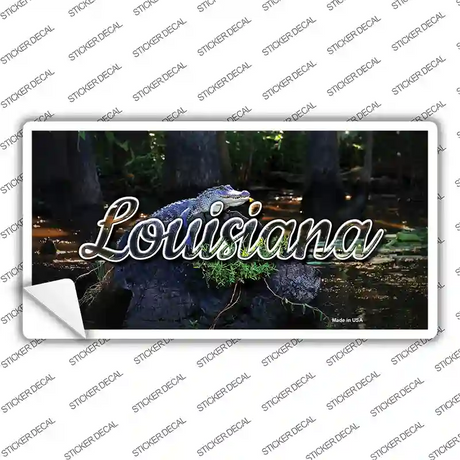 Louisiana Alligator Swamp State Novelty Sticker Decal Small