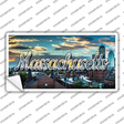 Massachusetts Sunset Skyline State Novelty Sticker Decal Small