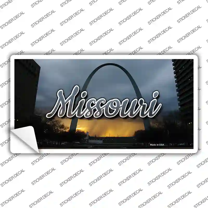 Missouri Gateway Arch State Novelty Sticker Decal Small