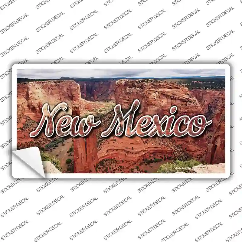 New Mexico Red Canyon State Novelty Sticker Decal Small