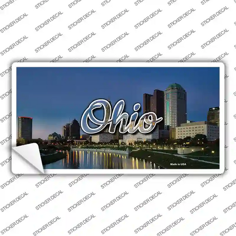 Ohio River City Skyline State Novelty Sticker Decal Small