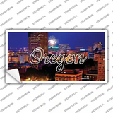 Oregon Firework City Lights State Novelty Sticker Decal Small