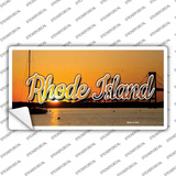 Rhode Island River Sunset State Novelty Sticker Decal Small