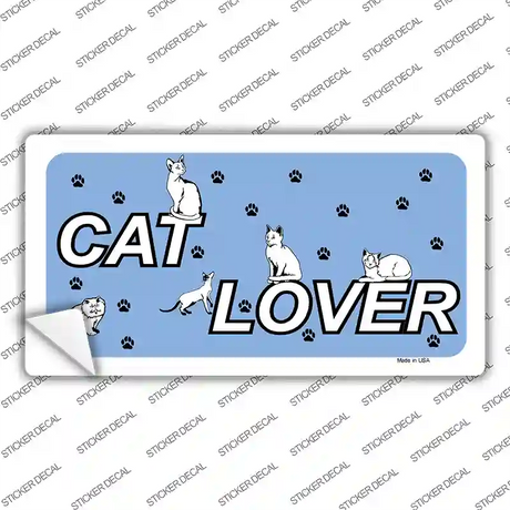 Cat Lover Novelty Sticker Decal Small