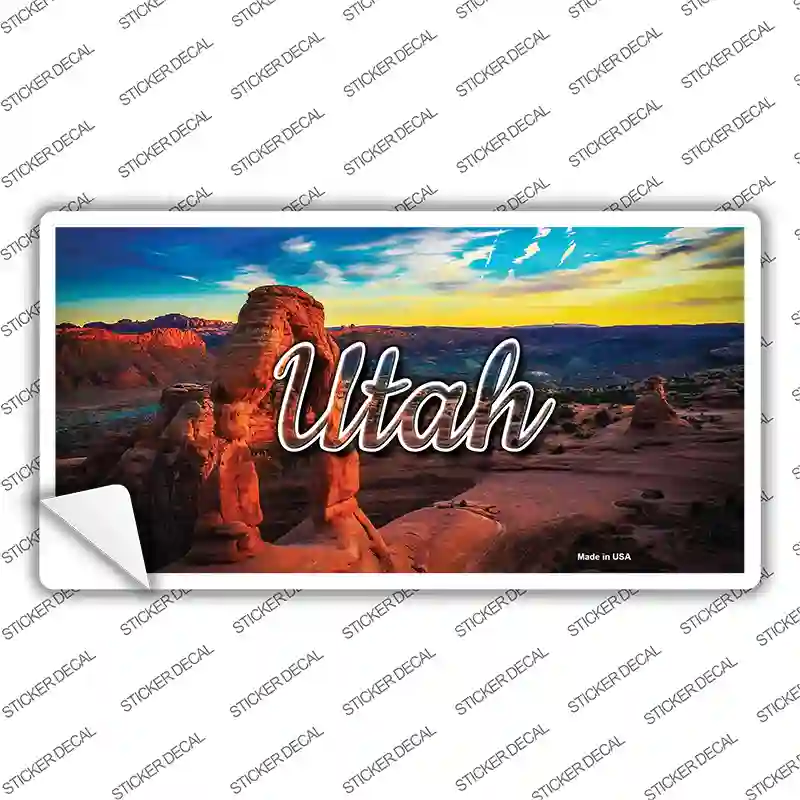 Utah Canyon Arch State Novelty Sticker Decal Small