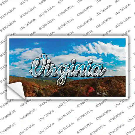 Virginia Mountain Range State Novelty Sticker Decal Small