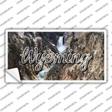 Wyoming Rocky Waterfall State Novelty Sticker Decal Small