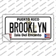 Brooklyn Puerto Rico Novelty Sticker Decal Small