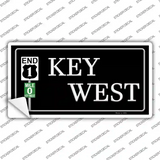 Key West Highway Novelty Sticker Decal Small