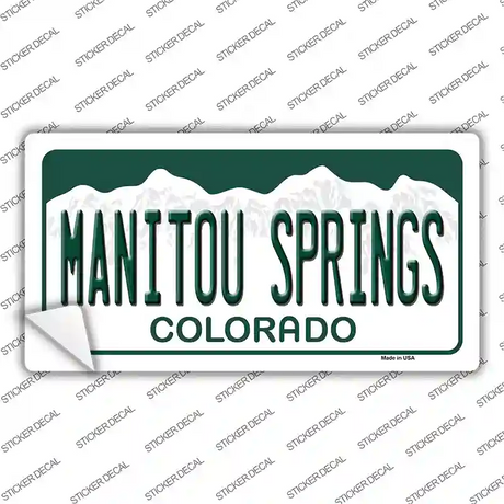 Manitou Springs Colorado Novelty Sticker Decal Small