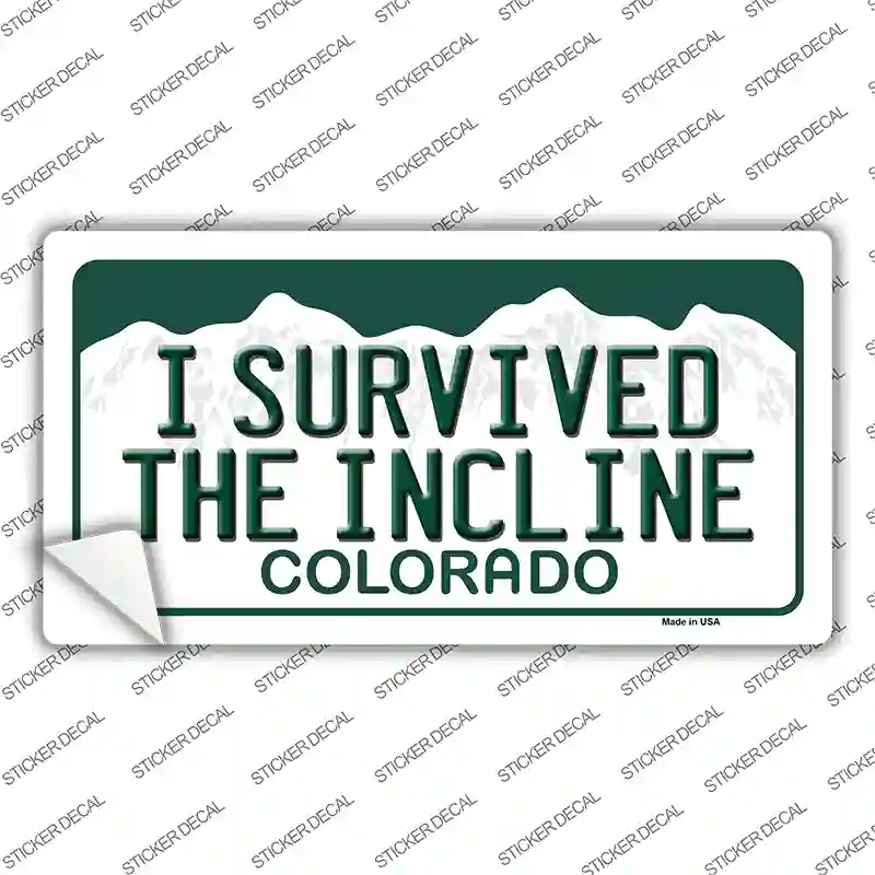 I Survived The Incline Colorado Novelty Sticker Decal Small