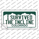 I Survived The Incline Colorado Novelty Sticker Decal Small