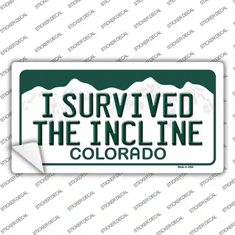 I Survived The Incline Colorado Novelty Sticker Decal Small