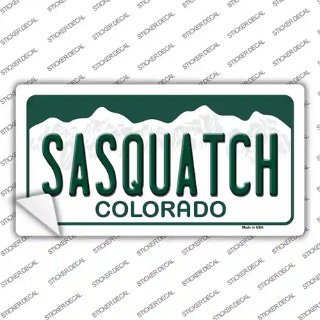 Sasquatch Colorado Novelty Sticker Decal Small