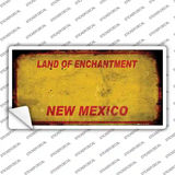 New Mexico Rusty Blank Novelty Sticker Decal Small