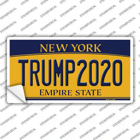 Trump 2020 New York Novelty Sticker Decal Small