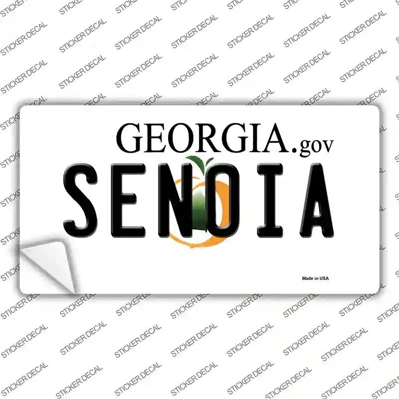 Senoia Georgia State Novelty Sticker Decal Small