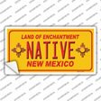 Native New Mexico Yellow State Novelty Sticker Decal Small