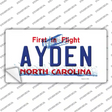 Ayden North Carolina State Novelty Sticker Decal Small